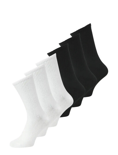 Jack & Jones Jacnolan Solid Tennis Socks 6 Pack   White   ONE SIZE