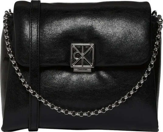 Calvin Klein Emblem Hw Padded Crossbody - Black - ONE SIZE