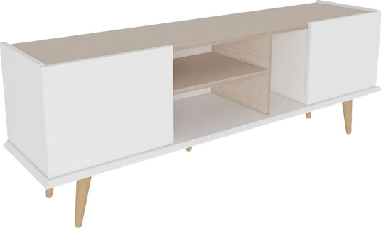 Corvo TV-benk 154,4 cm - Hvit/Beige