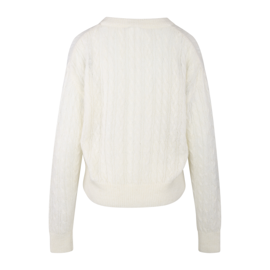 Maddie Cardigan Cream M Cabel knit alpaca cardigan Maddie Cardigan Cream M Cabel knit alpaca cardigan
