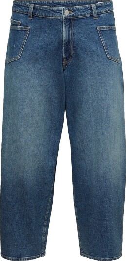 Vero Moda Curve Jeans Vmczelda Hr Pockeet Barrel Jeans De Blå