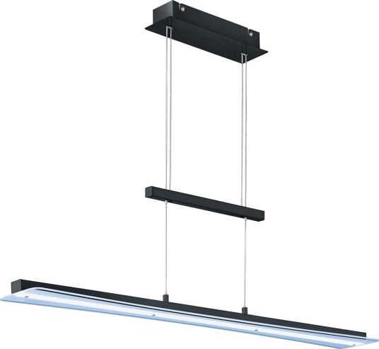 Trio Lighting Smash LED taklampe matt sort - Matt svart/Hvit