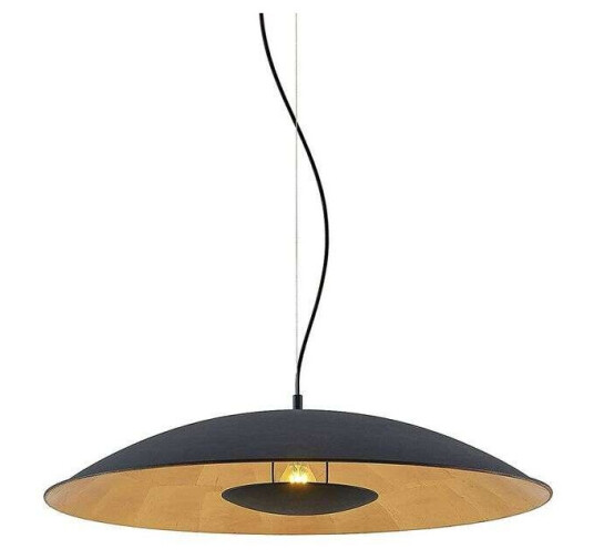 Lindby Narisara hengelampe svart-gull 1lk. 80 cm Lindby Narisara hengelampe svart-gull 1lk. 80 cm