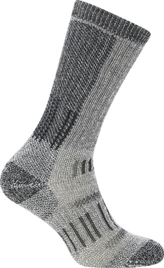 Icebreaker Men Merino Hike+ Mountaineer Mid Calf Jet Hthr/Black L