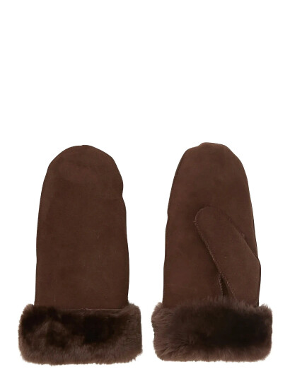 Becksöndergaard Doa Shearling Mitten - Brown - 8