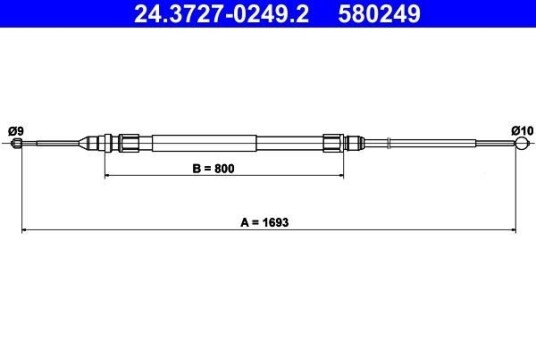 Bremsewire ATE 24.3727 0249.2