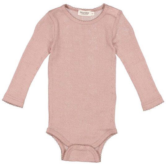 Marmar Benedikte body wool pointelle – burnt rose 74