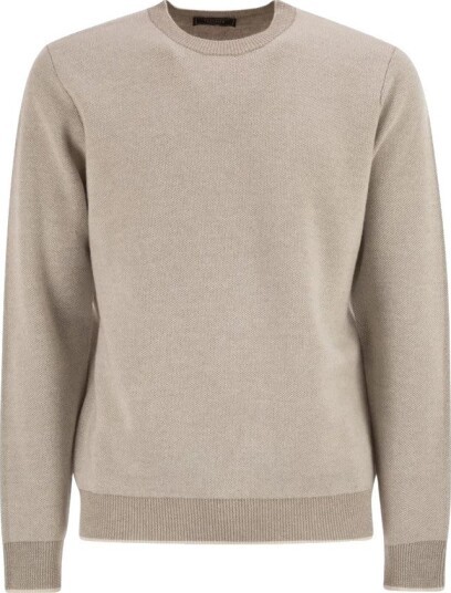 Peserico Herre Strikkevarer Beige M, Peserico Herre Strikkevarer Beige M,