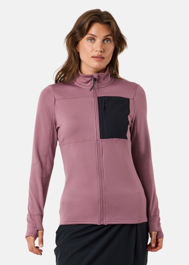 Swedemount Trondheim Midlayer Full Zip W Dk. Mauve 44 Bestselger