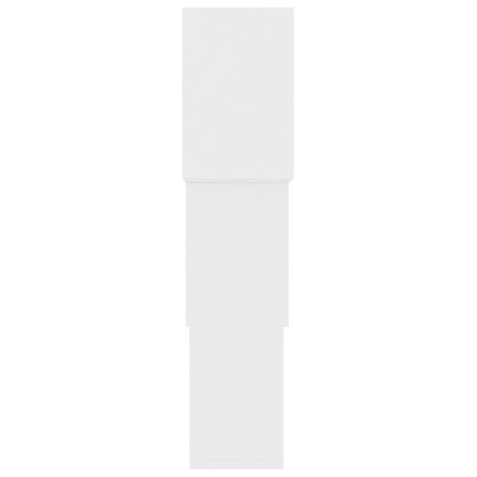 vidaXL Vegghyller kubeformet hvit 84,5x15x27 cm sponplate vidaXL Vegghyller kubeformet hvit 84,5x15x27 cm sponplate