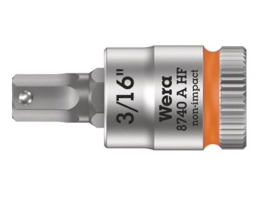 Wera 05003386001, Stikkontakt, 1/4", Imperisk, 1 Hoder, 3/16", Kromvanadiumstål