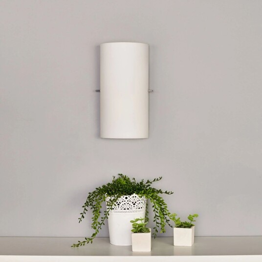 Lucande Sidra halvsirkelformet vegglampe i glass sett med 2 stk