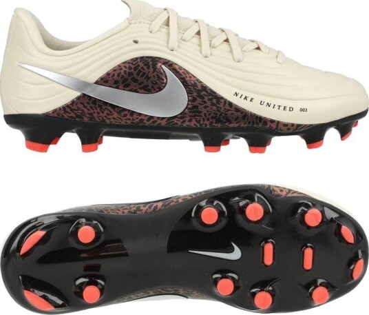 Nike Tiempo Maestro Academy MG United   Grå/Metallisk sølv/Bordeaux Barn   Multi Ground (MG) størrelse 36½