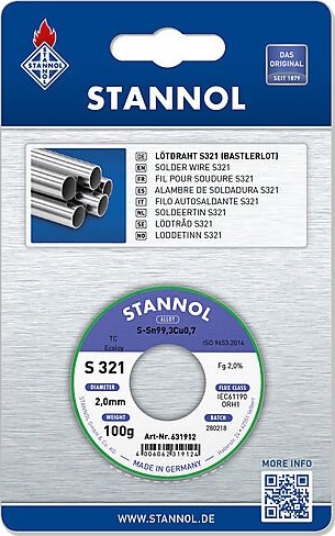 Stannol Loddetråd Blyfri 2,0mm 100g