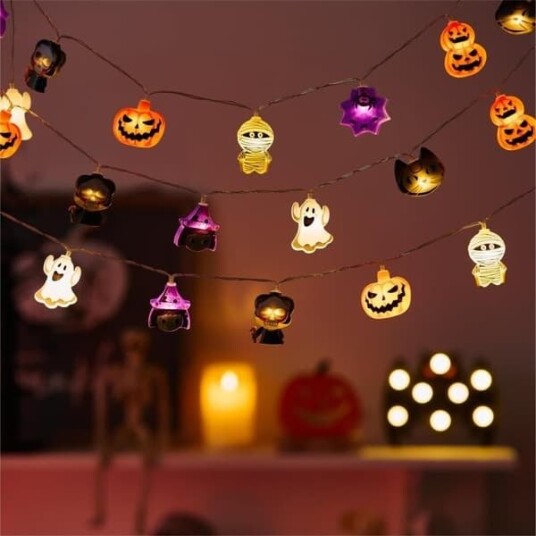 Halloween LED-Lysslynge 3 m 20 LED 8 Moduser
