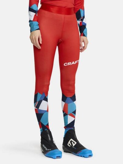 CRAFT NOR ADV Nordic Ski Club Tights Dame Blaze/Bright Red