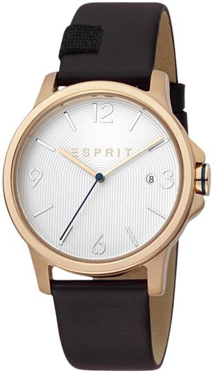 Esprit Herreklokke ES1G156L0035 Sølvfarget/Lær Ø40 mm Esprit Herreklokke ES1G156L0035 Sølvfarget/Lær Ø40 mm