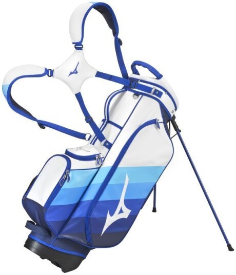 Mizuno Tour Lw Stand Bag - Blue/white/light Blue Mizuno Tour Lw Stand Bag - Blue/white/light Blue