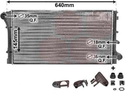 Radiator, motorkjøling VAN WEZEL 17002292
