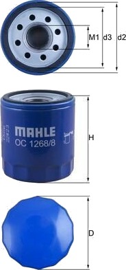 Oljefilter MAHLE ORIGINAL OC 1268/8 Oljefilter MAHLE ORIGINAL OC 1268/8