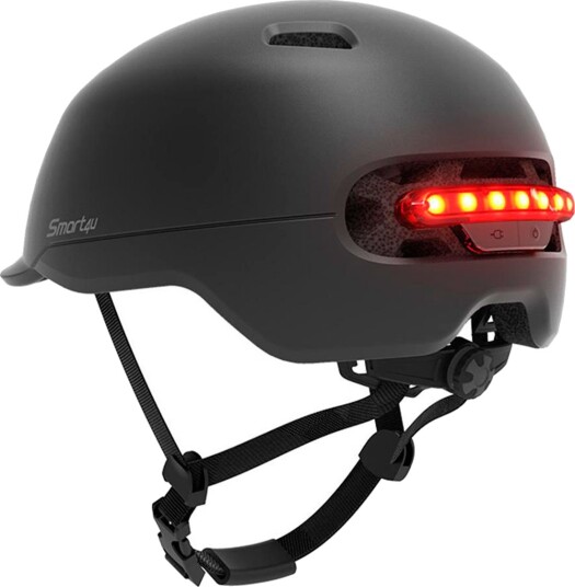 Xiaomi Smart4u City Riding Smart Hjelm med LED (L/57-61) Svart