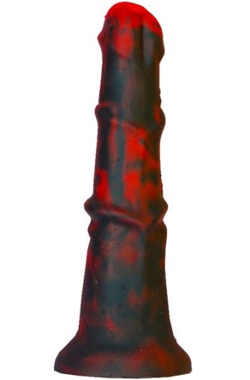 Zirg Dragon Dildo Black-Red 25 cm
