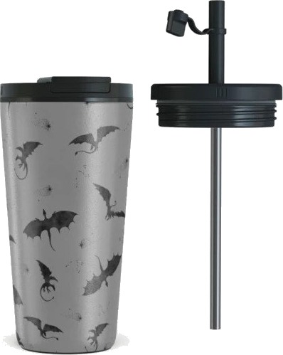 Burga Termokrus med Lokk og Suger??r ??? 500ml ??? Draco