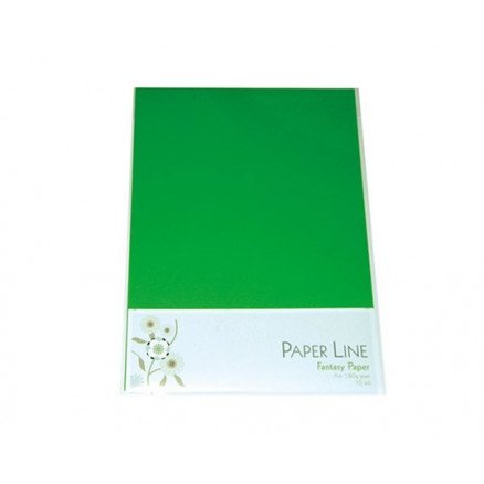 Paper Line Fantasikartong grønn A4 180g 10 stk Paper Line Fantasikartong grønn A4 180g 10 stk