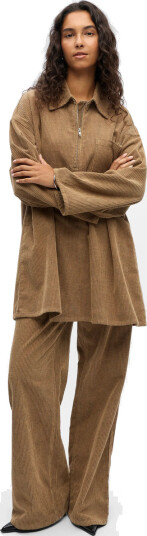 Object Objalima Oz L/S Shirt Dress 141 - Beige - M Object Objalima Oz L/S Shirt Dress 141 - Beige - M