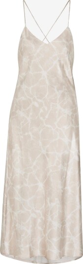 Calvin Klein Kjole Liquid Print Iconic Cami Dress Beige