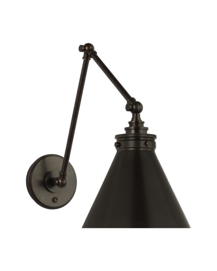 Parkington vägglampa dubbel brons