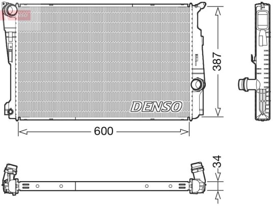 Radiator DENSO DRM05006 Radiator DENSO DRM05006