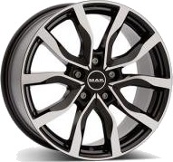 MAK Highlands blk/pol 9 x 18 CB72,60 ET48 5/120 9 x 18