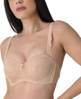 sassa BH Dirndl Lace Balconette Bra Beige polyamid C 80 Dame