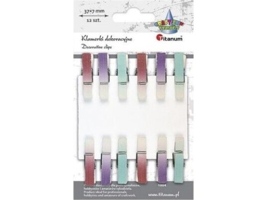 Titan Tredekor Ombre Klesklyper 7X45mm Blanding 12 Stk