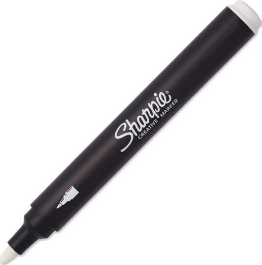 Sharpie Creative Marker Bullet Tip White Sharpie Creative Marker Bullet Tip White