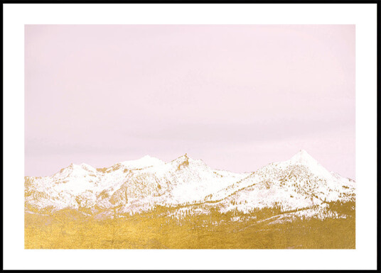 Gold Mountains Plakat Plakat / 40x50cm