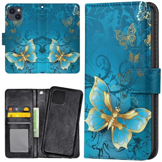 Lommebok Deksel Sommerfugler for iPhone 13 Lommebok Deksel Sommerfugler for iPhone 13