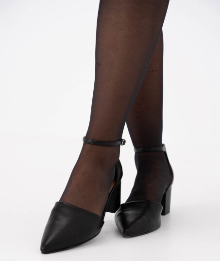 Bianco Devived Pump Faux Leather Sort 42