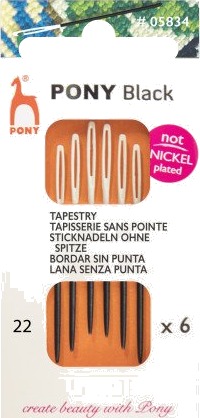 Pony Black Stramaj uten spiss størrelse 22 6 stk.