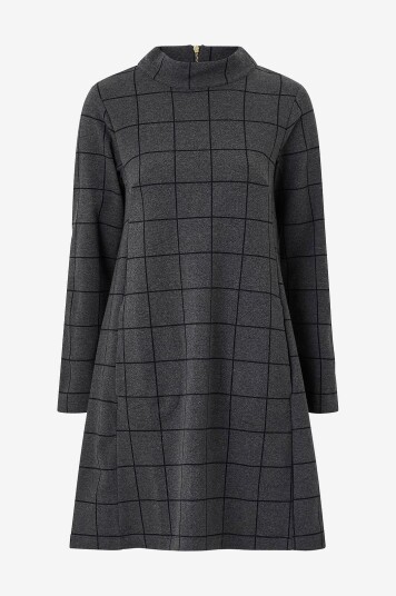 Jumperfabriken   Kjole Bernadette Check   Grå