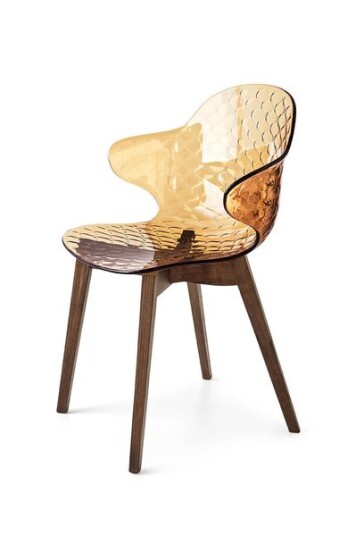 Calligaris Saint Tropez stol smoke / amber