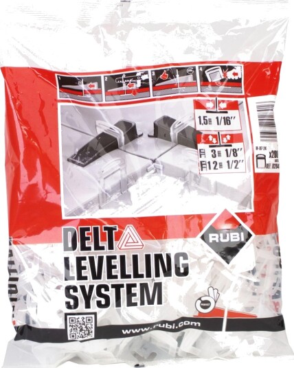 Rubi Delta Nivåsystem Strips 3 12Mm 1 5Mm 200Stk Rubi Delta Nivåsystem Strips 3 12Mm 1 5Mm 200Stk