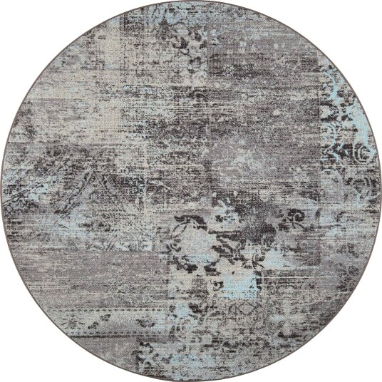 Rustiikki Matte Rund 160 cm Turkis - Vm Carpet