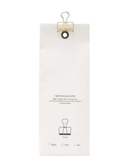 Monograph Clips Gold 3.3 cm
