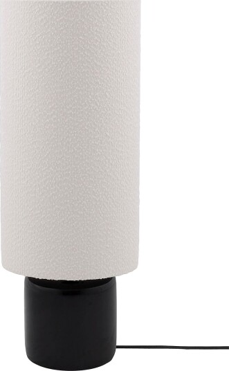 Globen Lighting Gulvlampe Florian 30 Hvit bouclé/beige Svart Gulvlamper