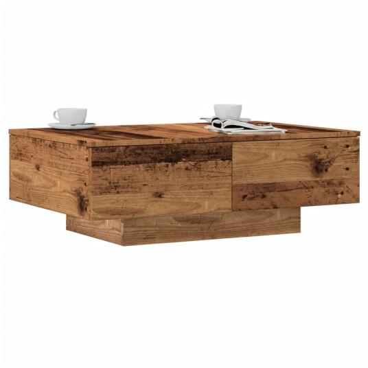 Salongbord gammelt tre 90x60x31 cm konstruert tre 8721158439239
