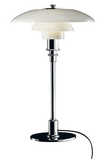 Louis Poulsen PH 3/2 Bordlampe Høyglansforkromet
