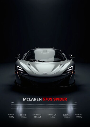 Plakat McLaren 570S Spider