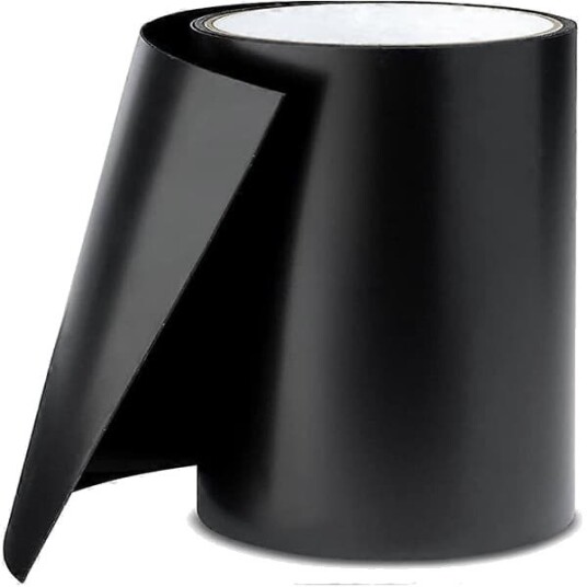 Ukjent merke teltutstyr Undervanns Selvklebende Tape Vanntett Tape Reparasjonstape for Svømmebasseng Telt Presenning Takrenne Oppblåsbar Båt Akryllim 20cm x 150cm Svart
